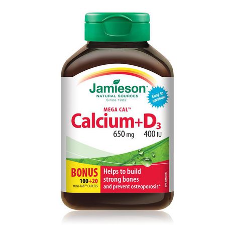 캐나다 자미에슨 칼슘 비타민 D3 120정