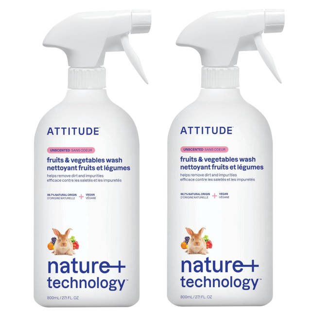 에티튜드 과일 야채 세척제 무향 800ml 2개