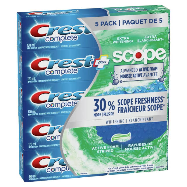 크레스트 컴플리트 치약 5개X170ml