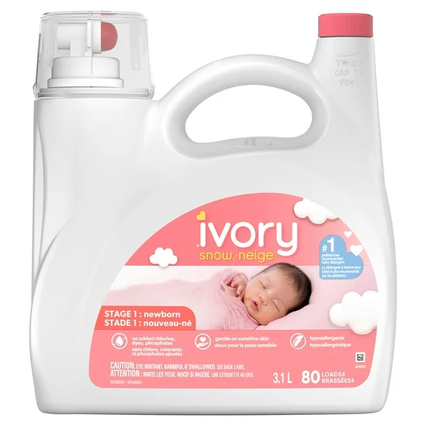 Ivory 아이보리 스노우 신생아용 액상 세탁 세제 3.1L