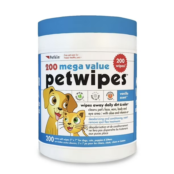 Petkin 펫킨 반려동물 물티슈 대용량 200매입 2종